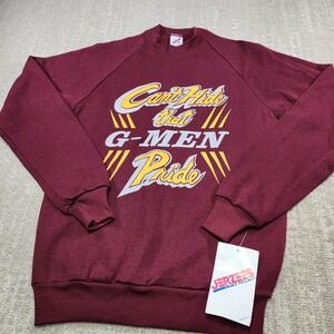 Vintage 80s Jerzees Sweatshirt Adult Medium Graham G Men Bluefield WV Football